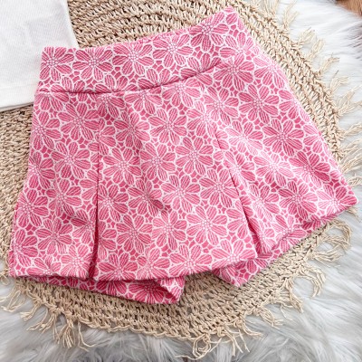 Conj. Regata Smile Sparkle e Short Saia - Off White e Rose